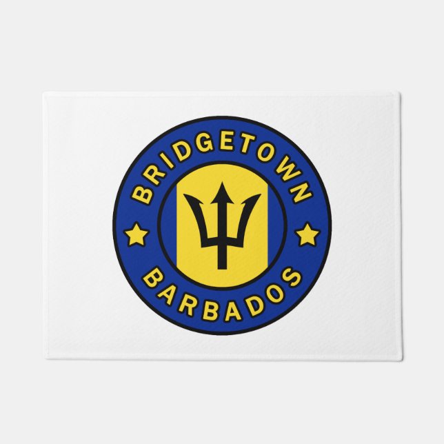 Bridgetown Barbados Doormat (Front)