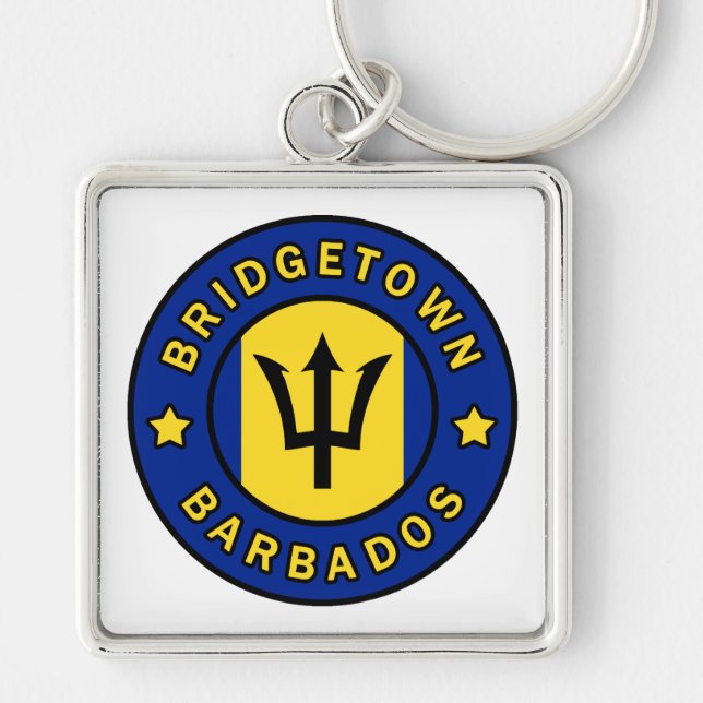 Bridgetown Barbados Key Ring (Front)