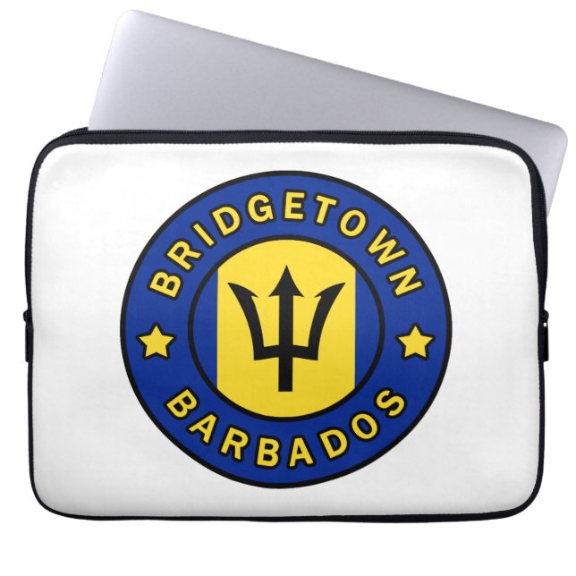 Bridgetown Barbados Laptop Sleeve (Front)