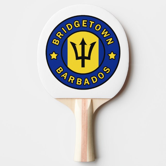 Bridgetown Barbados Ping Pong Paddle (Front)