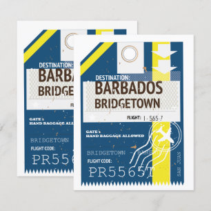 Bridgetown Barbados travel ticket