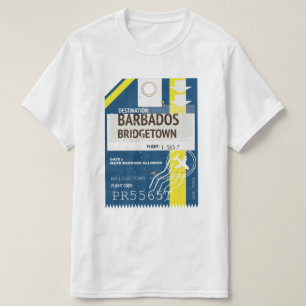 Bridgetown Barbados travel ticket T-Shirt