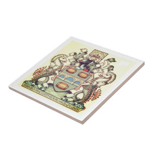 Bridgetown Coat of Arms - Barbados Ceramic Tile