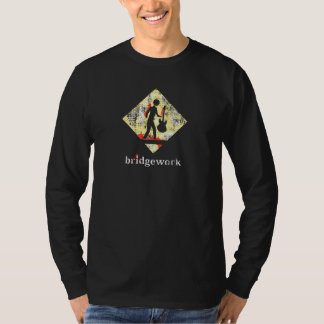 Bridgework Distressed Crossing Logo Dark T-Shirt