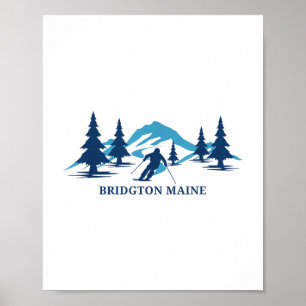 Bridgton Maine Ski Resort Skiing Skier _1 Poster