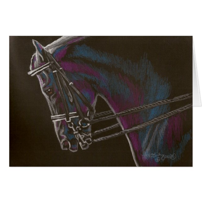 Bridle on Black (Front Horizontal)