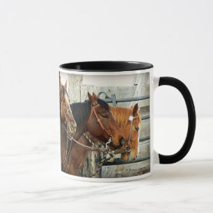 Bridled Horse Heads Mug