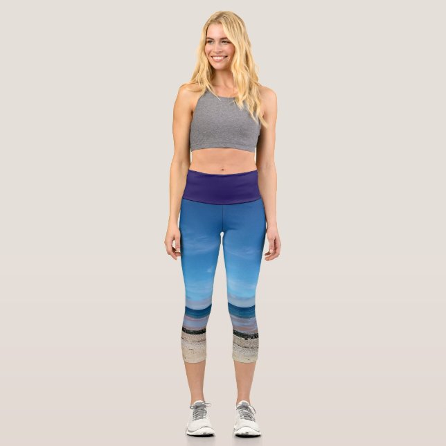 Bridlington beach capri leggings (Front)