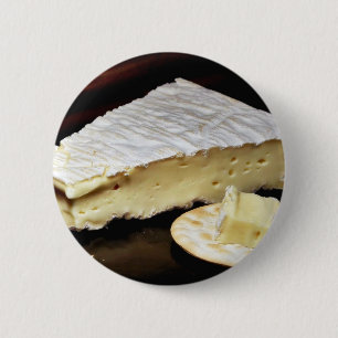 Brie De Meux Cheese 6 Cm Round Badge