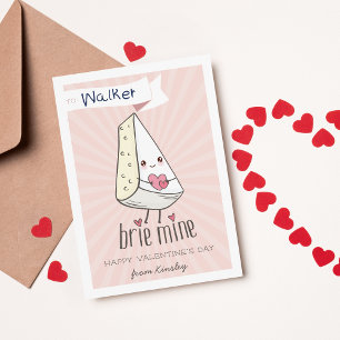 Brie Mine Cute Classroom Valentines Day Card