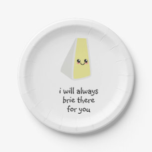 brie there paper plate