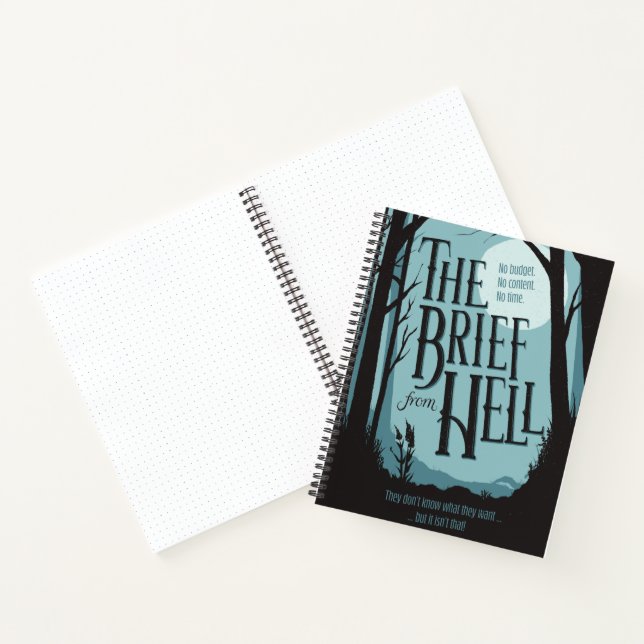 Brief from Hell - Vintage movie poster Journal (Inside)