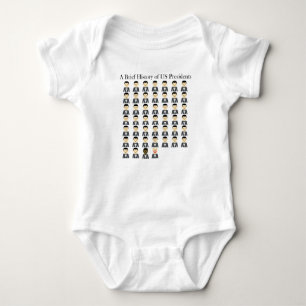 Brief History of US Presidents Baby Bodysuit