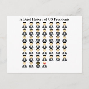 Brief History of US Presidents Postcard