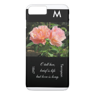 Brief is life but love is long (Tennyson quote) iPhone 8 Plus/7 Plus Case