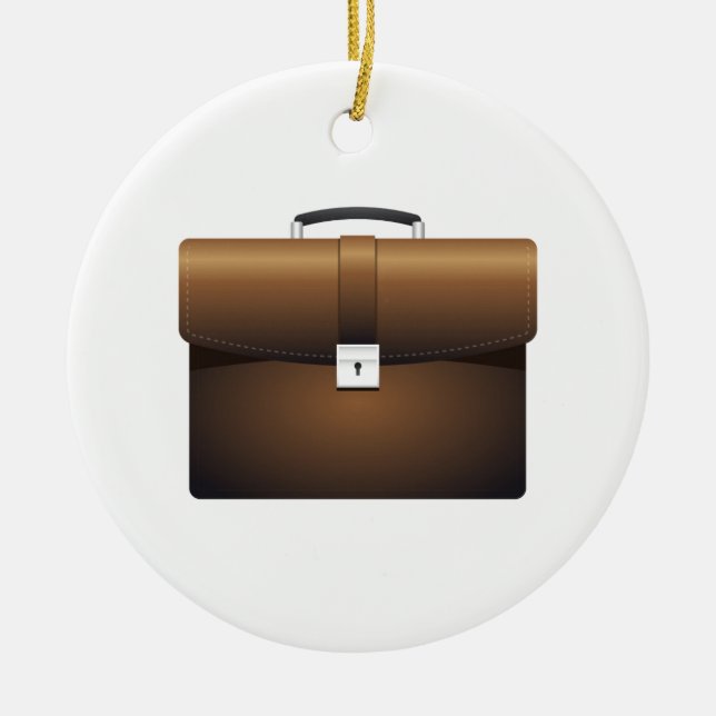 Briefcase Ceramic Tree Decoration (Front)