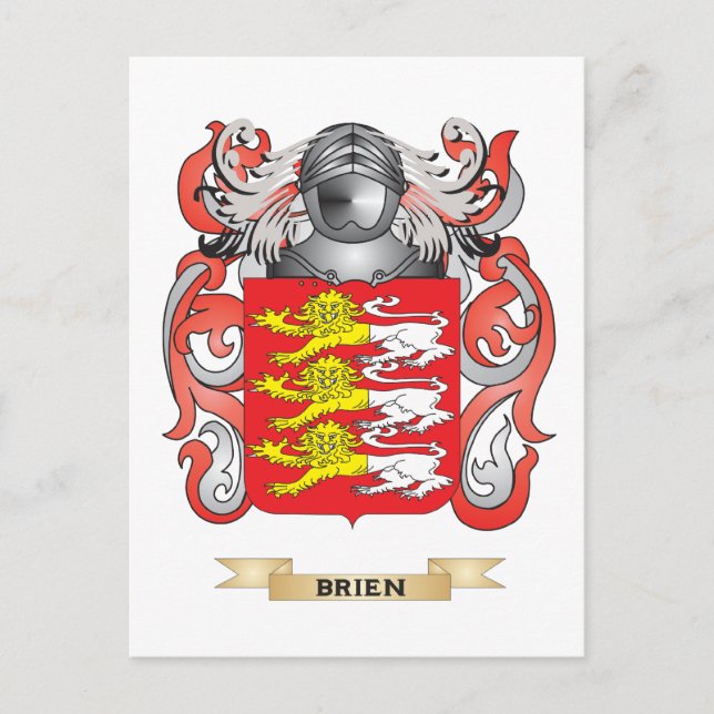 Brien Coat of Arms (Family Crest) Postcard (Front)