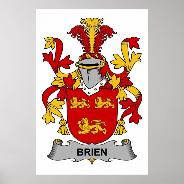 Brien Family Crest Poster (Front)