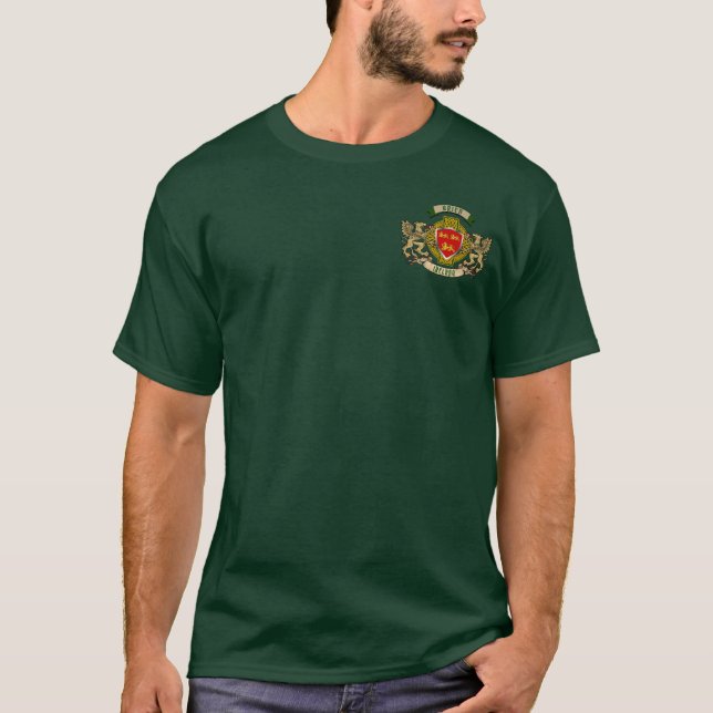 Brien Irish Shield & Griffins Personalised T-Shirt (Front)