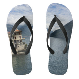 Brienno Lake Como Italy Europe Travel Souvenir Thongs