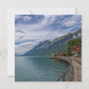 Brienz by cloudy day in Switzerland