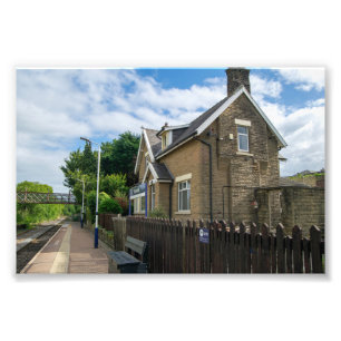 Brierfield Railway Station, Lancashire Photo Print