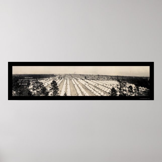 Brigade Camp Jackson Photo 1918 Poster (Front)