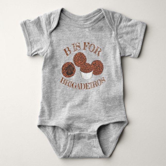 Brigadeiros Brazilian Chocolate Truffles Dessert Baby Bodysuit (Front)