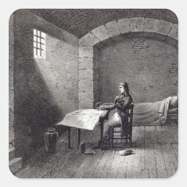 Brigadier-General Bonaparte in prison Square Sticker (Front)