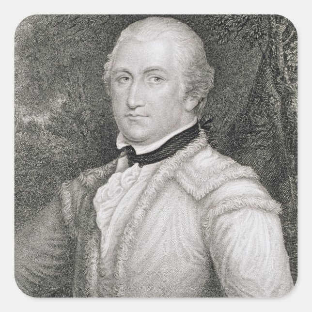 Brigadier General Daniel Morgan (1736-1802) engrav Square Sticker (Front)