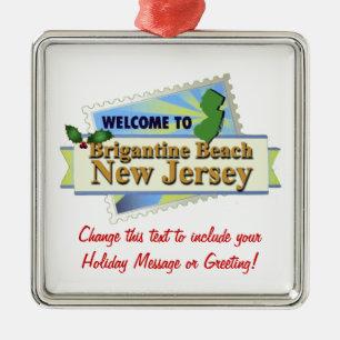 Brigantine Beach NJ Metal Tree Decoration