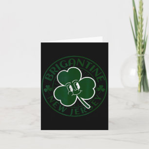 Brigantine New Jersey Irish Shamrock Nj Retro Souv Card