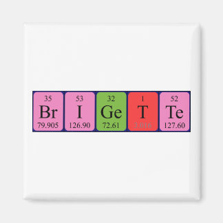 Brigette periodic table name magnet