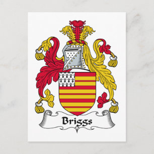 Briggs Family Crest Postcard