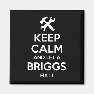 Briggs Funny Surname Birthday Family Tree Reunion  Magnet