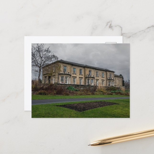 Brighouse Library & Smith Art Gallery Postcard (Front/Back In Situ)