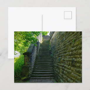 Brighouse Steps - West Yorkshire Postcard