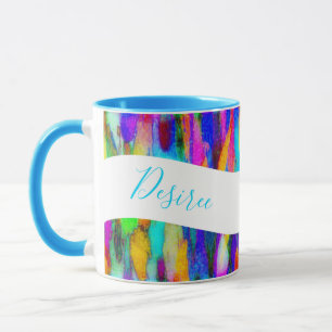 Bright abstract blend personalised mug