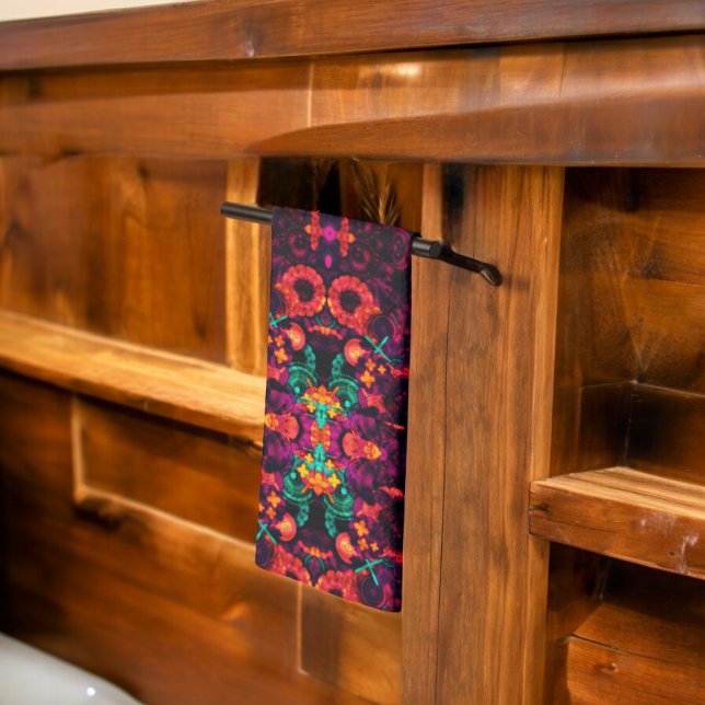 Bright Abstract Colour Tea Towel (Kitchen Towel)