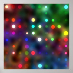 Bright Abstract Colours Poster