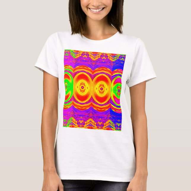 Bright Abstract Colours T-Shirt (Front)