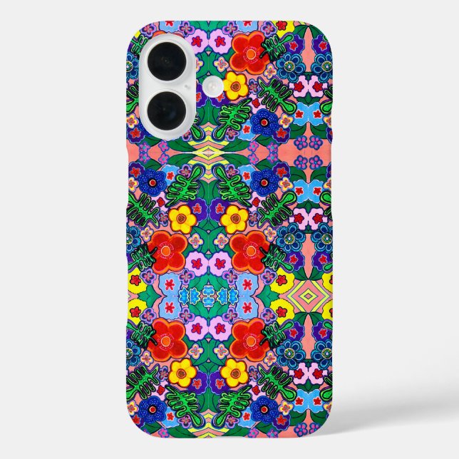 Bright Abstract Flower Art   Case-Mate iPhone Case (Back)