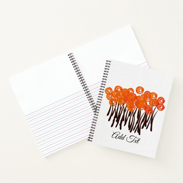 Bright Abstract Modern Watercolor Art Notebook (Inside)