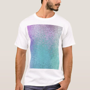 Bright Abstract Mosaic Multicolored Gloss T-Shirt