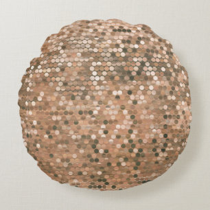Bright abstract mosaic vintage background with glo round cushion