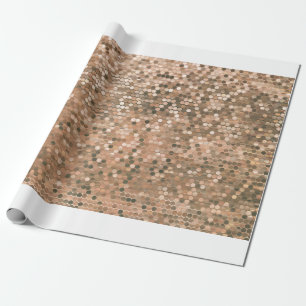 Bright abstract mosaic vintage background with glo wrapping paper