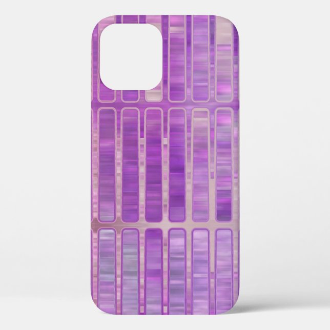 Bright abstract mosaic violet background with glos Case-Mate iPhone case (Back)