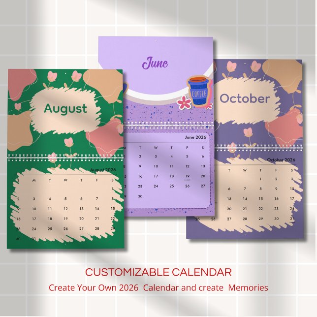 Bright Abstract Pastel Flowers Calendar (Creator Uploaded)