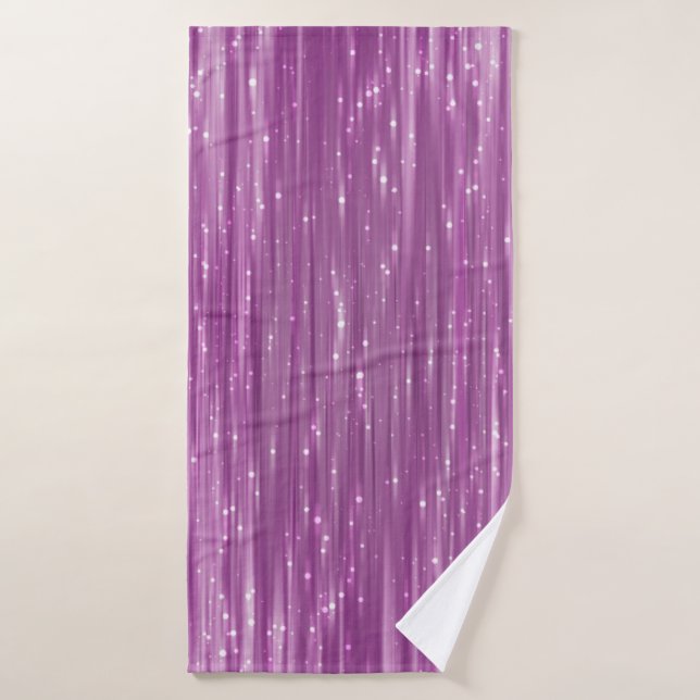 Bright abstract pink background with glitter bath towel (Bath Towel)