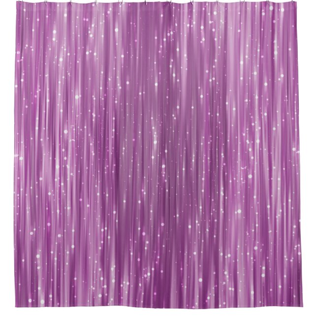 Bright abstract pink background with glitter shower curtain (Front)